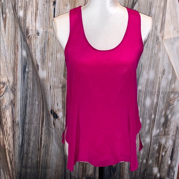 Askari RacerBack Sleeveless Silk Blouse w/side slt - Picture 1 of 9